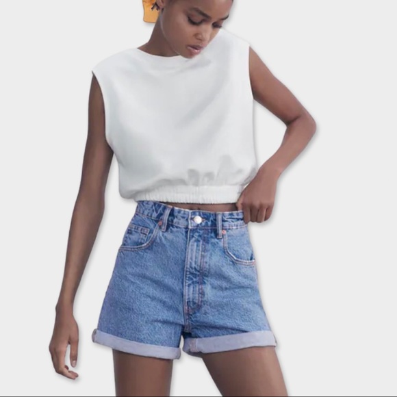 Zara | Shorts | Zara Mom Fit Roller 